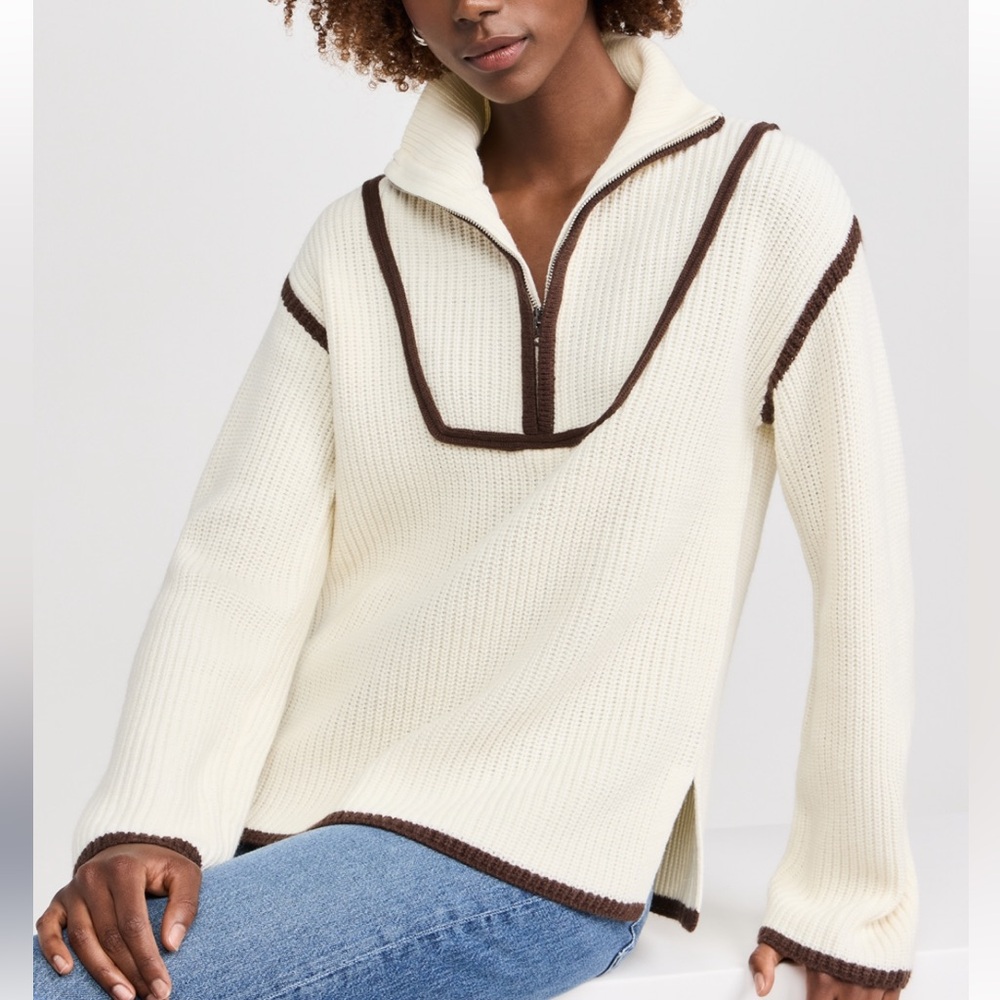 NWT English Factory (Shopbop) Quarter Zip Sweatshirt